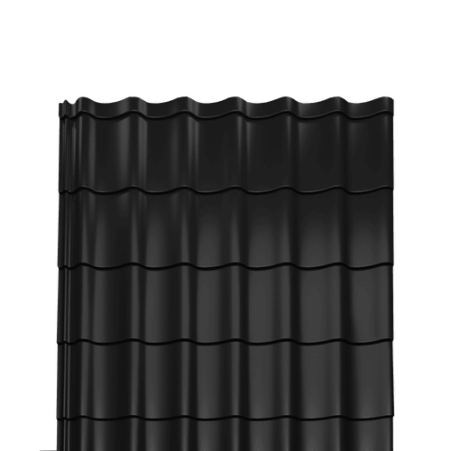 Металлочерепица полиэстер 0,4 RAL-9005 черный